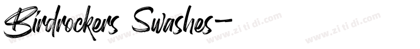 Birdrockers Swashes字体转换